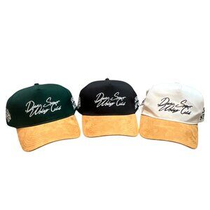 (3) Darc Sports Wolves Club Limited Suede Brim Hat Lot Bundle Black Ivory Green